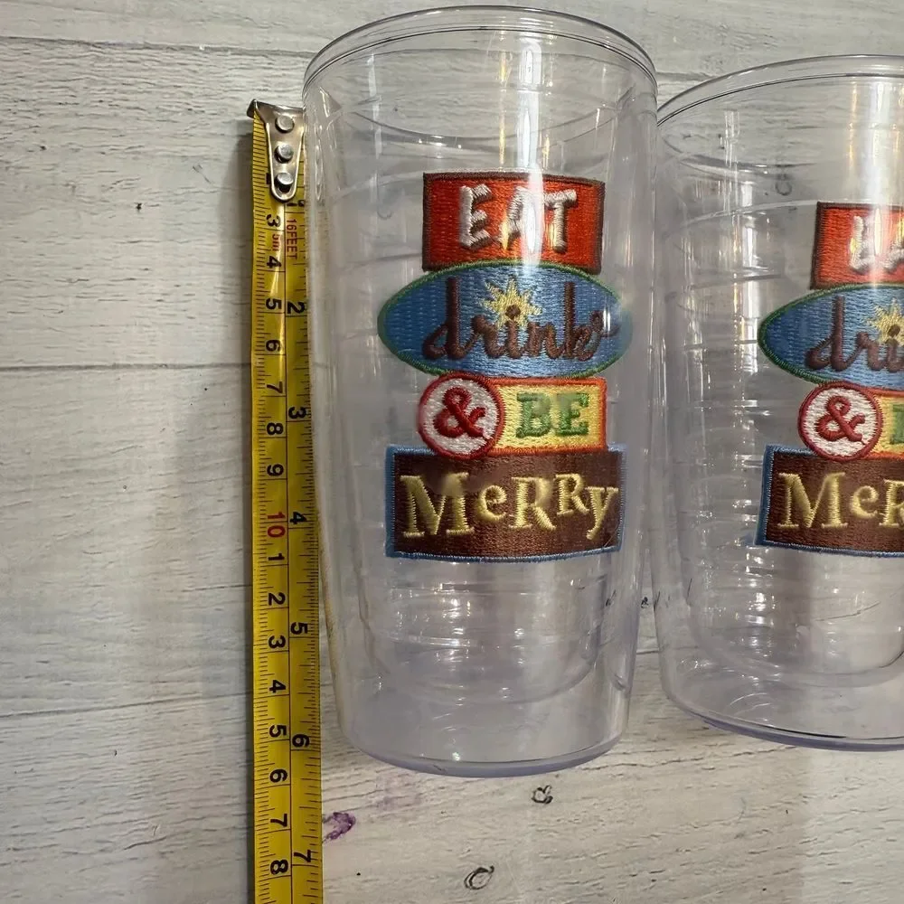 Tervis eat drink and‎ be merry double walled insulated tumblers 16oz